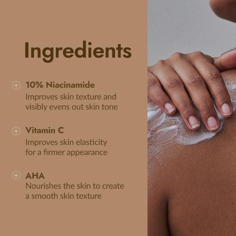 MIZON Niacinamide Smoothing Body Lotion AHA Vitamin C Hyaluronic Acid Smooth Korean Glowy skin Mild Exfoliation (300ml / 10.14 FL oz)
