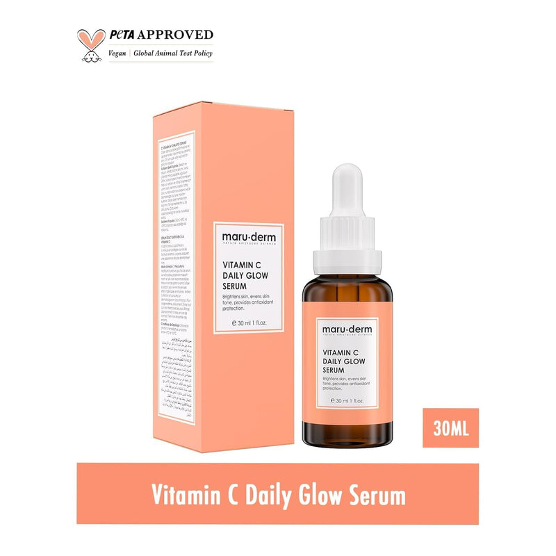 Maruderm Vitamin C Serum for Brightening — 10% Sodium Ascorbyl Phosphate, Niacinamide & Panthenol — Serum for the Appearance of Fine Lines, Glow & Dark Spots, 1 fl oz (30 mL)
