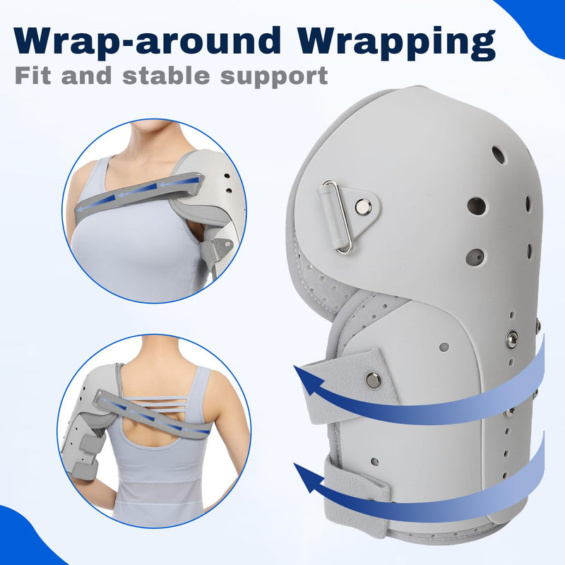 TARSHYRY Medium Humeral Shaft Fracture Splint, Lightweight and Breathable, Upper Arm Brace, Left/Right Arm,Bone Humerus Fracture for Men and Women (Right Shoulder) Right Shoulder