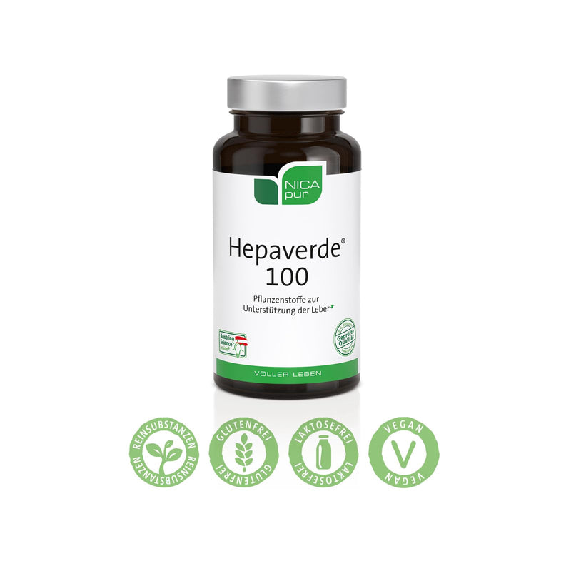 [Australia] - nicapur® Hepaverde® 100 I With MILK THISTLE and ARTICHOKE to support the LIVER | Plus sunflower LECITHIN 