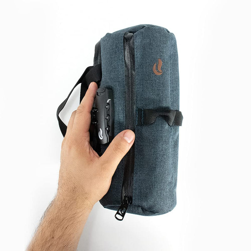 Duffle bag Small 10"- Smell Proof - With combo lock - SK9 Premium odorless Technology (Blue Navy) Blue Navy