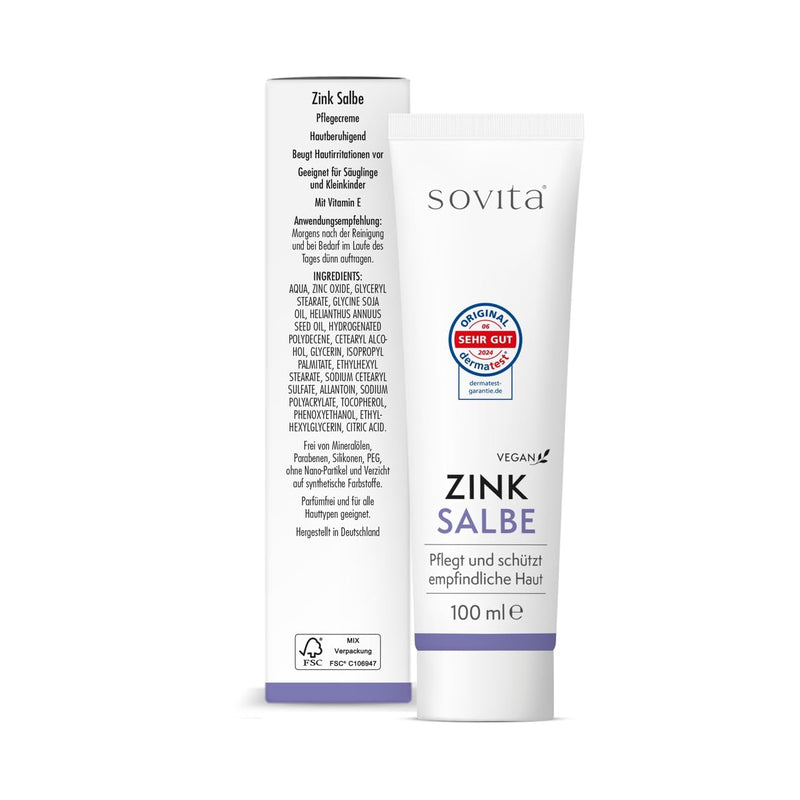 [Australia] - sovita zinc ointment | Protection & care for sensitive skin | Vegan | 100ml 
