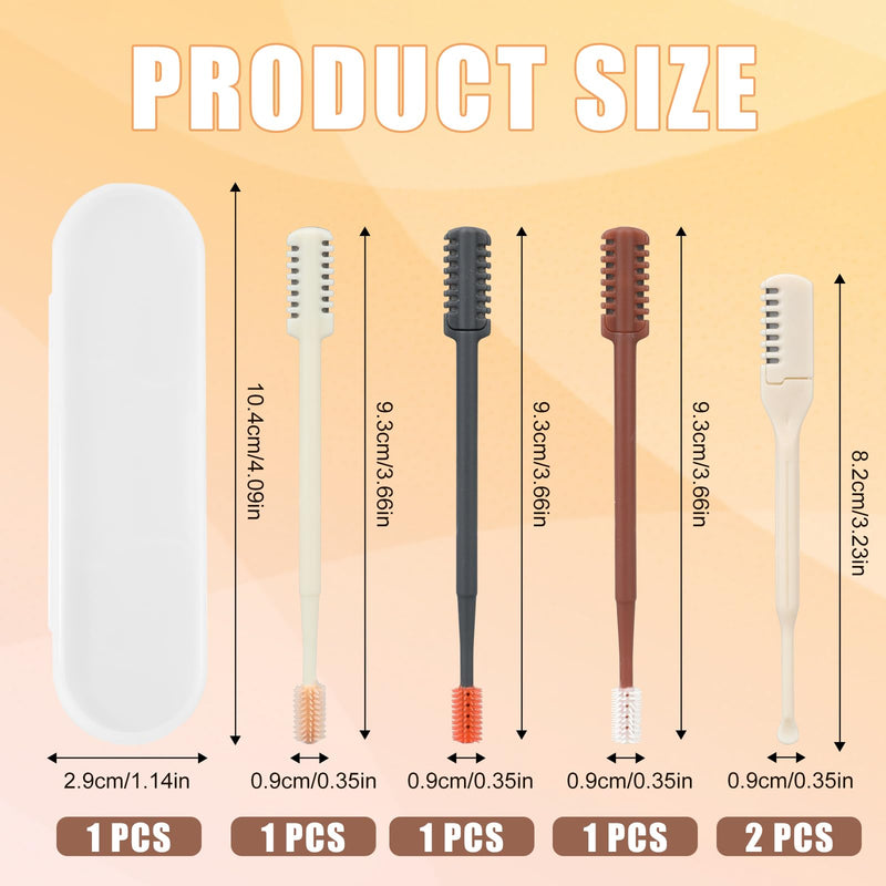 [Australia] - 5 pieces 2-in-1 Nose Hair Trimmer, Manual Nose Hair Shaver, Double-Sided and Single-Sided Nose Hair Cleaner for Women and Men 