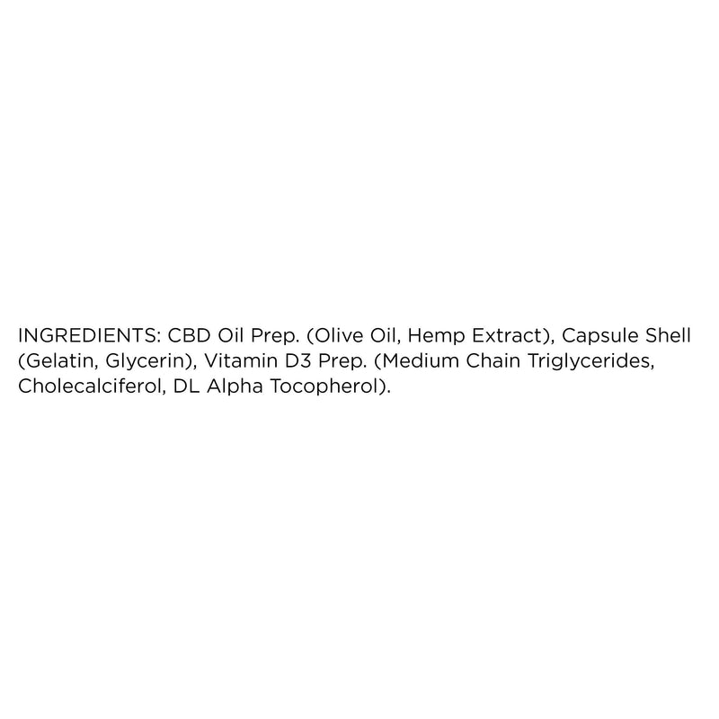 Healthspan CBD Oil Capsules 384mg (60 Capsules) | 6.4mg Pure CBD Oil Capsules | 384mg CBD per Pack | Enriched with Vitamin D