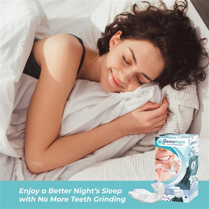 Custom-Fit Moldable Mouth Guard for Teeth Grinding and Clenching, Trimmable and Comfortable Fit - Pack of 6 in 3 Sizes for Kids, Teens, and Adults