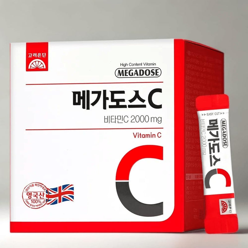 Korean Megadose C 2000mg, 100 Individual Stick Packs, 7.05 oz (200g)