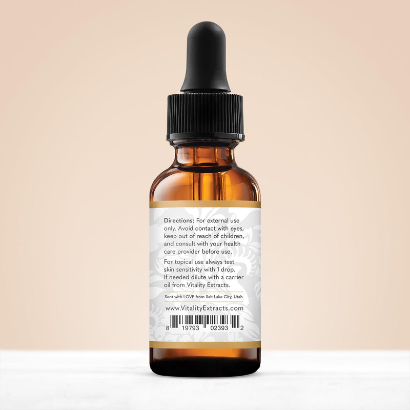 [Australia] - Vitality Extracts Frankincense Essential Oil - 30ml, Boswellia Serrata, Aromatherapy, Skin Care, Natural Calm, Stress Relief, Yoga, Comfort 1.01 Fl Oz (Pack of 1) 