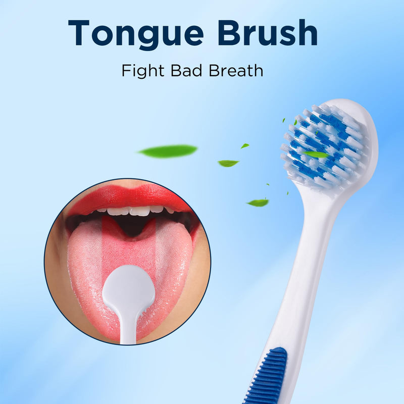[Australia] - Tongue Brush (6 Pack), Tongue Cleaner for Adults & Kids, Oral Hygiene Essentials 