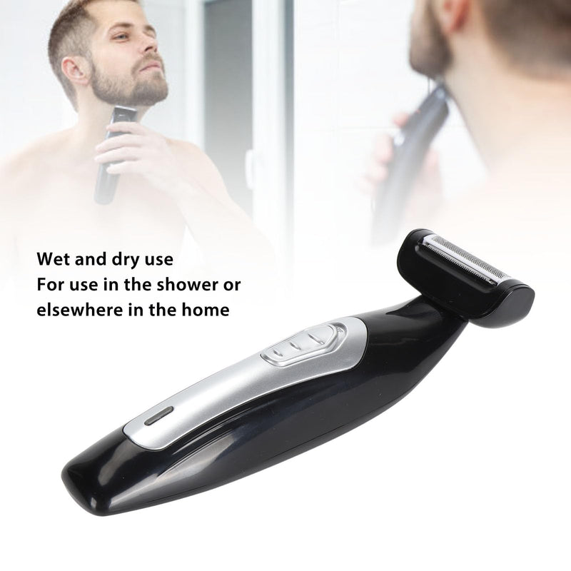 [Australia] - VBESTLIFE Back Shavers for Men, Body Shaver with Removable Extreme Reach Handle, Electric Back Hair Groomer, Wet and Dry Trimming 