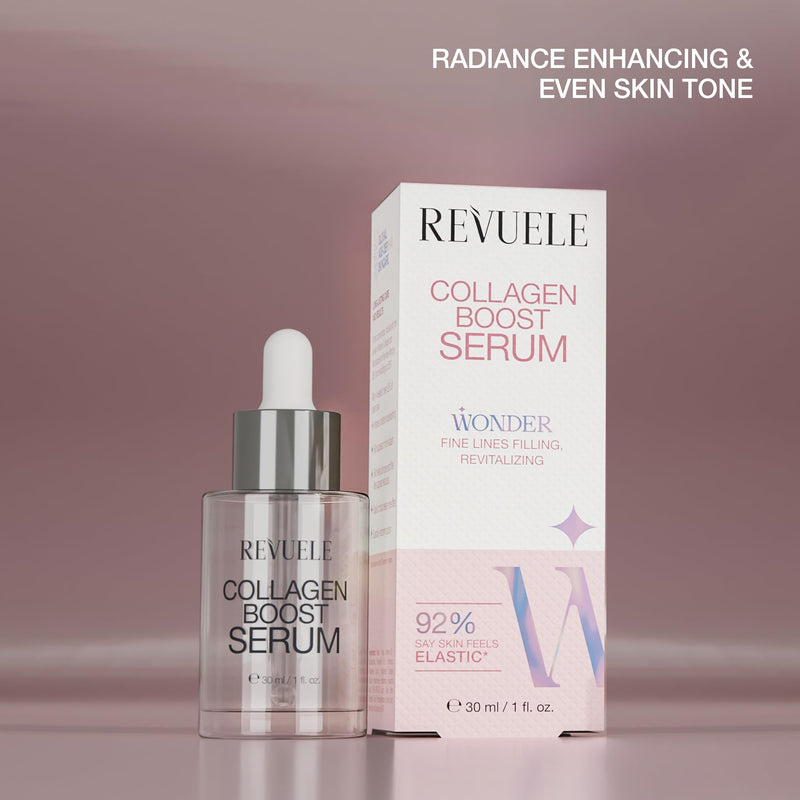 REVUELE Face Serum Collection, 30ml (Anti-Age, Niacinamide, Vitamin C, Retinol, Hyaluron + B5) (30 ml, COLLAGEN BOOST) 1 Fl Oz (Pack of 1)