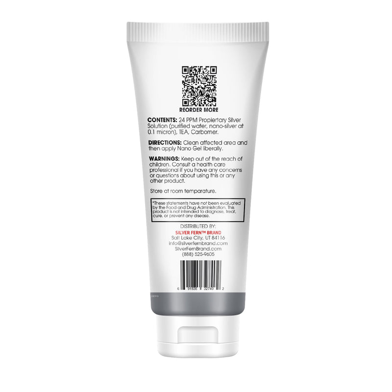 [Australia] - Silver Fern Brand ‚Äì Nano Gel Frequency Charged Silver 24PPM ‚Äì Skin Support for Cuts, Burns, Imbalances & Irritations ‚Äì Fast-Absorbing Silver Gel ‚Äì Microbiome-Friendly & GRAS Certified ‚Äì 4 oz 
