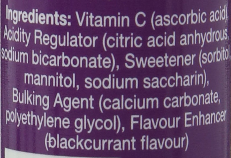 HealthAid Vitamin C Blackcurrant Flavour Vegetarian Effervescent 1000mg 20 Tablets, Pack of 3 20 count (Pack of 3)