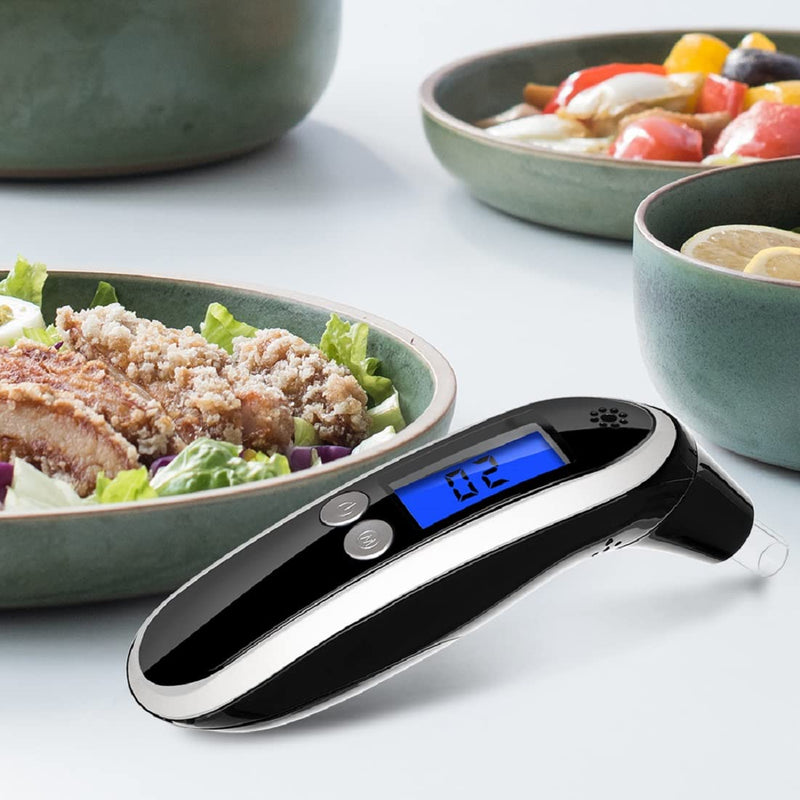 [Australia] - Ketone Breath Meter, Tracing Diet & Ketosis Status, Keto Breath Analyzer with 10 Mouthpieces (Black2) Black2 