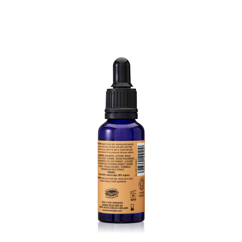 Neal's Yard Vitamin C Brightening Booster for Face with Kakadu Plum, Hydrating Hyaluronic Acid, Illuminates & Helps Even Skin Tone, Cruelty Free, 25mL Brightening Vitamin C