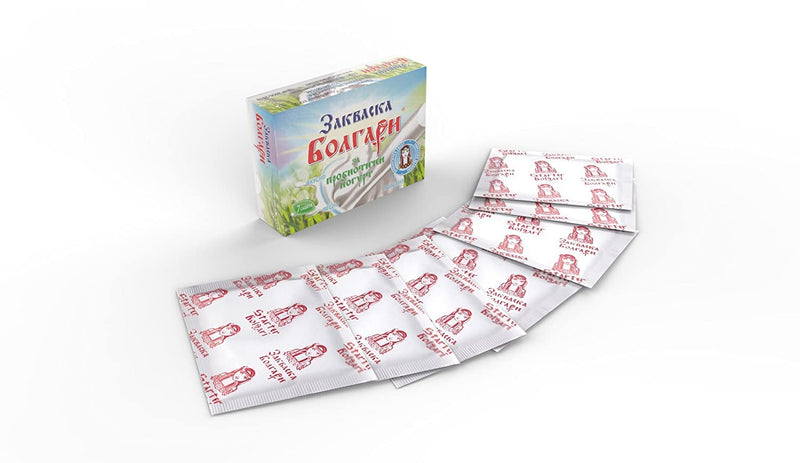 [Australia] - Bolgari yogurt ferment probiotic. Make your own yogurt powder. Yoghurt cultures lactobacillus bulgaricus & Lactobacillus rhamnosus. 7 bags of natural yogurt. Starter culture for yogurt makers (1) 1 