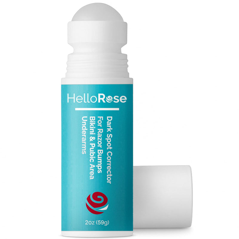 HelloRose Smoothing Solution Ingrown Hair Treatment (Made in USA) - Razor Bumps Treatment for Women & Men, Ingrown Hair Serum to Soothe Redness & Razor Burn in Bikini line, Legs and Underarms