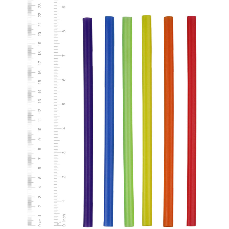 [Australia] - Comfy Package, [100 Count] Jumbo Plastic Smoothie Straws - 8.5" High - Assorted Colors 10 mm - 100 Count 
