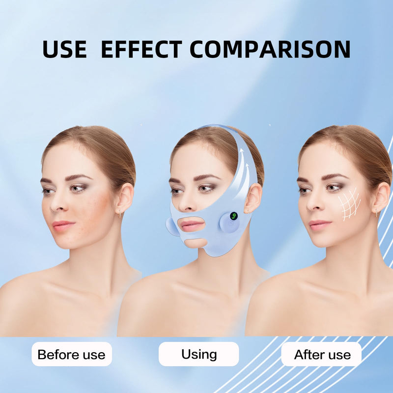 [Australia] - V-Shaped Face Machine Double Chin Reducer, Electric Double Chin Reducer & Face Lifting Device with 6 Modes 9 Intensity Levels 