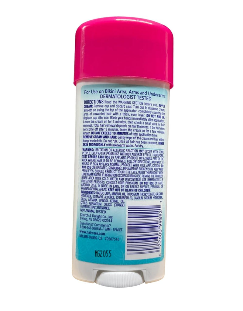 [Australia] - Nair Hair Remover Glides Away Max, Moroccan Argan Oil, for Bikini, Arms & Underarms, 3.3 Oz. by Nair 