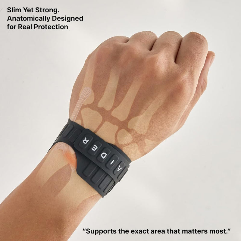 [Australia] - Aider Cook-Grip Waterproof Wrist Brace – Magnetic Strap, Quick Wear, Free Size, Fits Left & Right – Pain Relief for TFCC, CTS, Carpal Tunnel, Injury Recovery (White) White 
