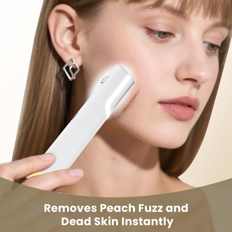 [Australia] - Sonic Dermaplane Razor for Women Face, Three-Speed Rechargeable Dermaplane Razor with 5 Refill Blades, Facial Hair & Peach Fuzz Remover for Women,Sonic Dermaplaning Tool 