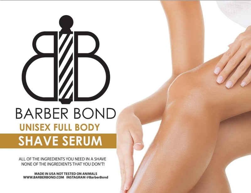 [Australia] - Barber Bond® Premium Unisex Full Body Shave Serum (8oz) Clear Shave Gel 8 Fl Oz (Pack of 1) 