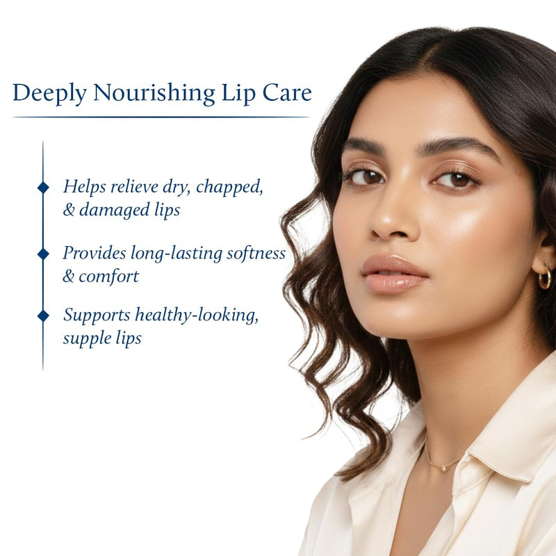 Blue Nectar Ayurvedic Orange Lip Balm with Organic Ghee & Natural Vitamin C for Dry Lips | Moisturizing Lip Gloss with Clean Ingredients (0.35 oz, 10 Herbs)