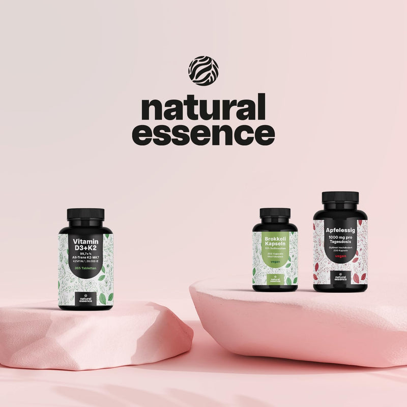 [Australia] - High-dose vitamin D3 K2 - 365 tablets with 20,000 IU - Premium K2Vital® 99.7+% All-Trans K2-MK7 - vitamin D without additives - produced in Germany XXL family pack 