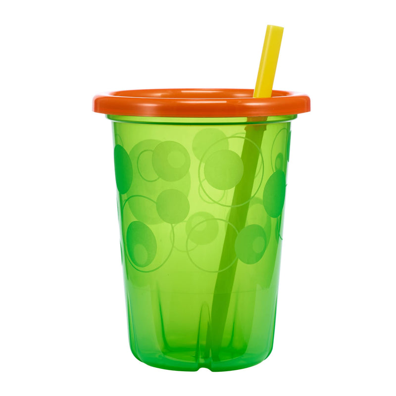 [Australia] - The First Years Take & Toss Toddler Straw Cups - Spill Proof and Dishwasher Safe Toddler Cups with Straws - Toddler Feeding Supplies - 10 Oz - 4 Count Neon Rainbow one size 