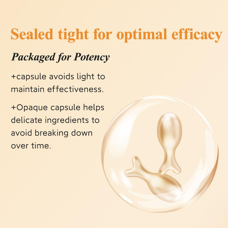 HKH Vitamin C Serum Capsules Set – 96 pcs VC for Morning - Anti-Aging & Anti-Wrinkle Skincare Face Serum - Smooth Fine Lines - Moisturize Hydrate & Firm Skin, Travel-Friendly Vitamin C * 2 pack