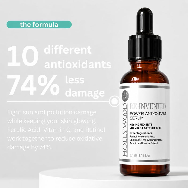 20% Vitamin C Serum for Men | 4X Strength | With 1.02% Ferulic Acid & 1% Vitamin E – Powerful Anti-Aging Face Serum, Brightening & Hydrating Skincare – Moisturizer for Wrinkles & Fine Lines – 30ml