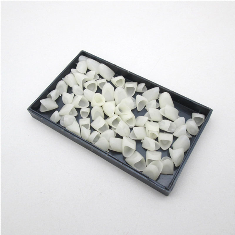 [Australia] - Temporary Fake Tooth Cap Crown,140 Pieces Front Teeth with Thermal Beads Cap Filler for Teaching or DIY 