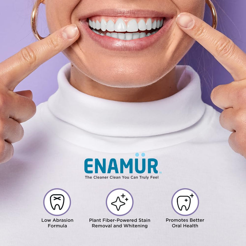 [Australia] - ENAMUR Premium Plaque & Stain Removal Toothpaste - New Launch Special: Plant Fiber Technology Removes 7X More Plaque, Whitens, Protects Enamel, 5.2 oz 