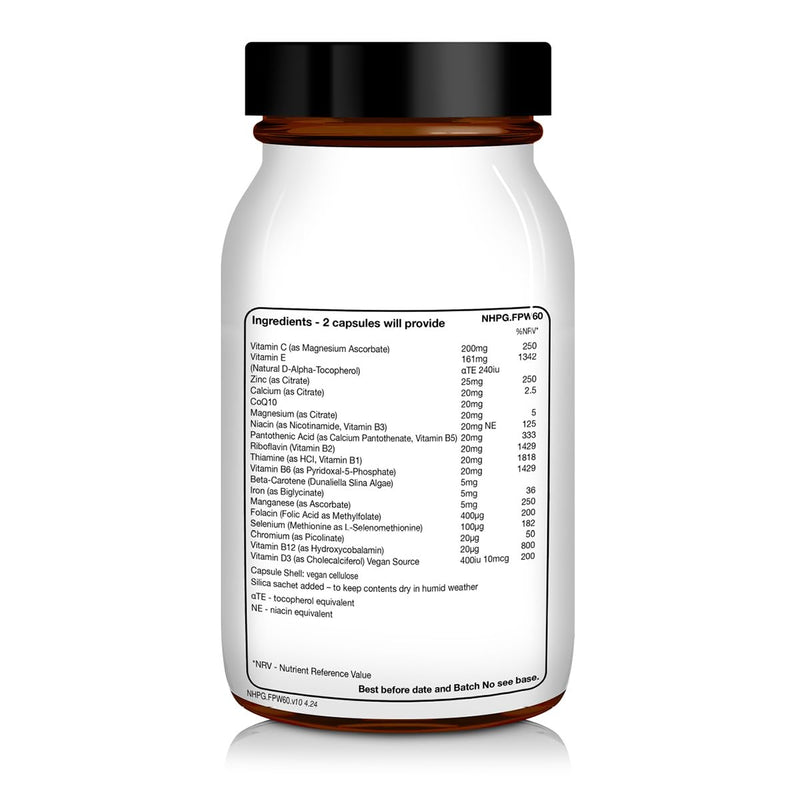 NHP Advanced Fertility Support for Women - Nutrients for Conception, IVF Support & Pregnancy, Scientifically Formulated with Active Vitamins & Minerals for Optimal Fertility Health 60 Vegan Capsules
