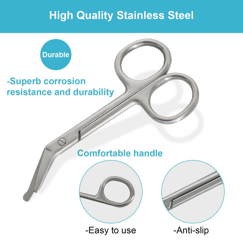 [Australia] - Ostomy Scissors Curved Blunt Tips, Small Scissors for Colostomy Bag and Wafer-2 Pack 2 Pack 