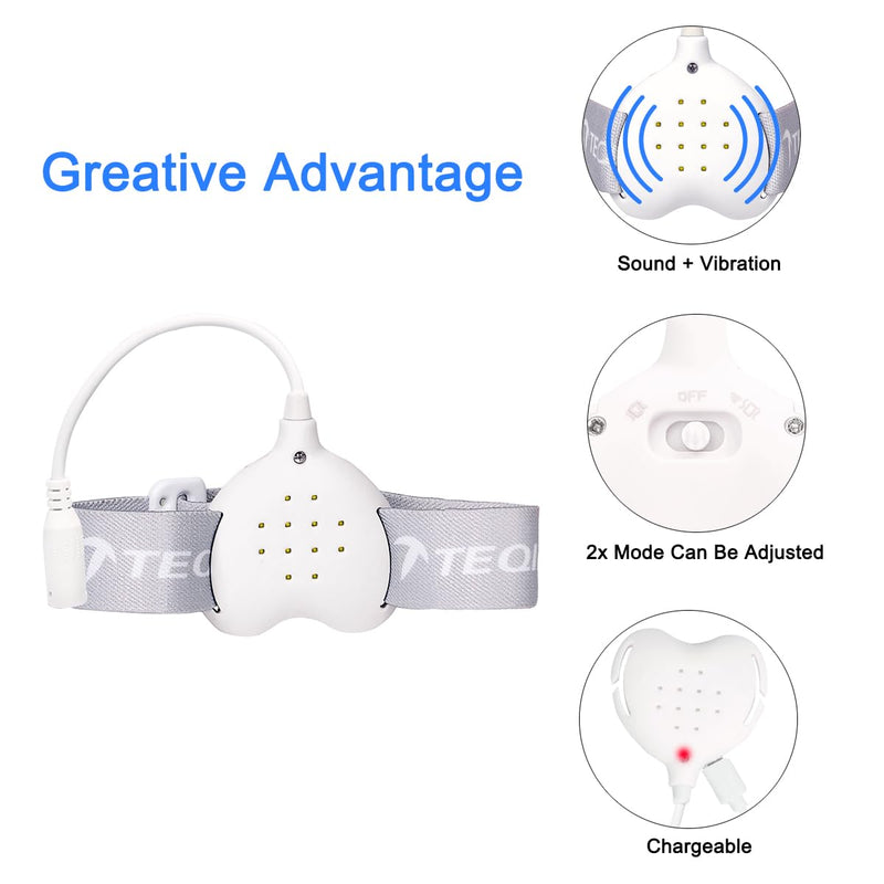 [Australia] - Bedwetting Alarm for Boys and Girls, Loud Sound and Strong Vibration, Rechargeable, High Sensitivity Sensor, Pee Alarm with 2 Working Modes 