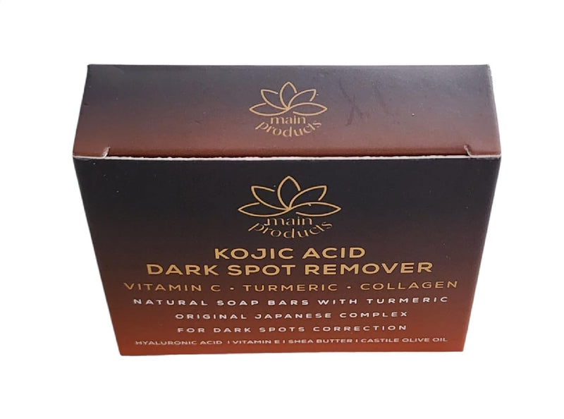 Kojic Acid Dark Spot Remover Soap Bars with Vitamin C, Retinol, Collagen, Turmeric - Original Japanese Complex Infused with Hyaluronic Acid, Vitamin E, Shea Butter, Castile Olive Oil