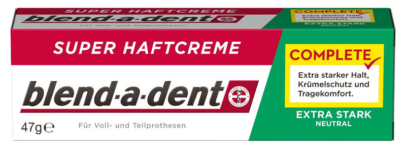 [Australia] - Blend-a-dent COMPLETE NEUTRAL super adhesive cream, pack of 3 (3 x 47 g) extra strong neutral 