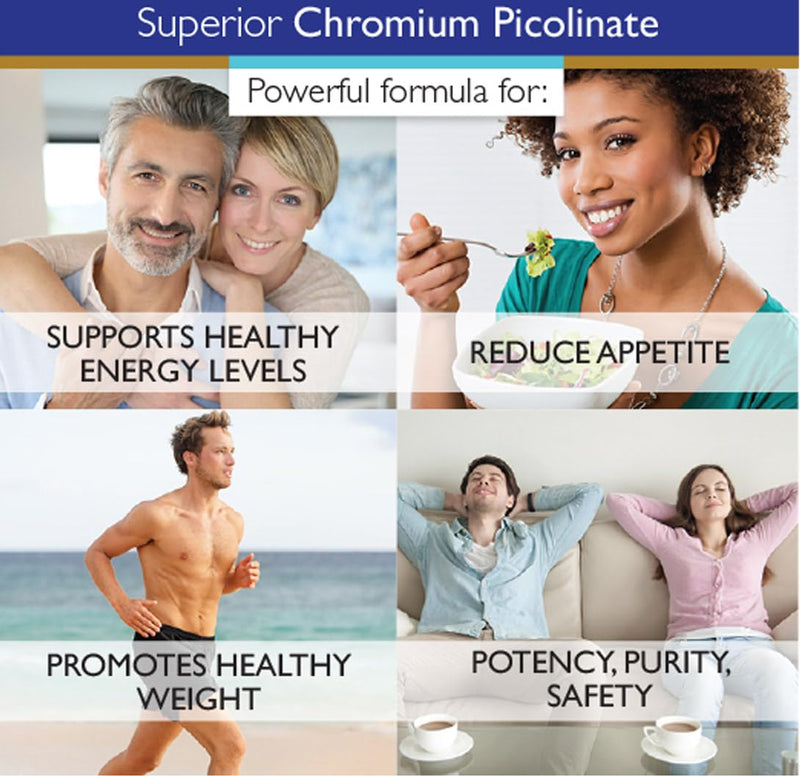 [Australia] - Superior Labs Chromium Picolinate 500mcg, High Absorption, Non-GMO, Blood Sugar & Metabolism Support, Weight and Food Craving Management, Helps Energy & Insulin Sensitivity, 120 Veg Caps 