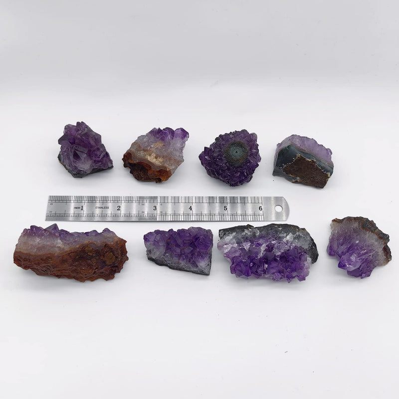 1Lb Raw Amethyst Clusters Natural Amethyst Geode Druzy Deep Purple Crystals Bulk Gemstones Healing Stones for Meditation Home Decoration Deep Purple Amethyst Cluster