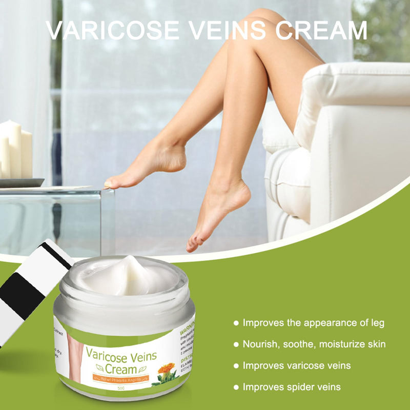 [Australia] - Varicose Veins Cream, Varicose Veins Cream, Cream for Spider Veins, Varicose Veins and Spider Veins Removal, Varicose Veins, Legs Care Ointment, Improve Blood Circulation for Legs, Legs Care Cream 