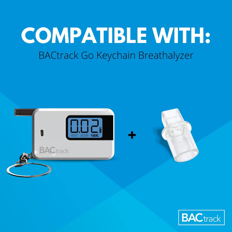 BACtrack Keychain Breathalyzer Mouthpieces (20 Count) | Compatible with BACtrack Keychain, Go, Vio and T60 Breath Alcohol Testers | Not Compatible with BACtrack C6 and C8 Breathalyzers 20 Count (Pack of 1)