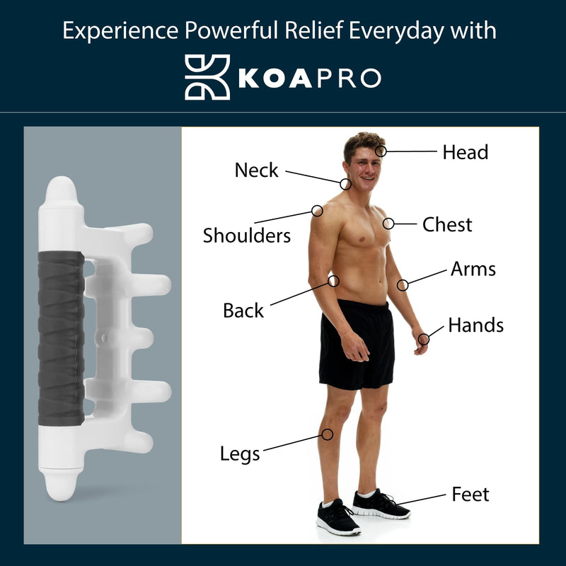 [Australia] - KOAPRO Facia Blaster Fascia Massage Tool for Myofascial Release - Manual Trigger Point and Deep Tissue Sore Muscle Relief, Holistic Fascia Health, Cellulite Massager Tool for Legs, Neck, Back and more Original Gray 