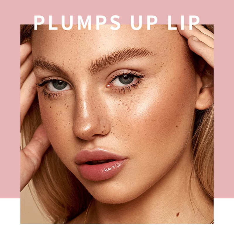 Lip Plumper, Lip Plumping Lip Gloss, Lip Care Serum, Lip Enhancer, Reduce Fine Lines, Increased Elasticity, Lip Enhancer for Fuller (Ginger*Lip Plumper)