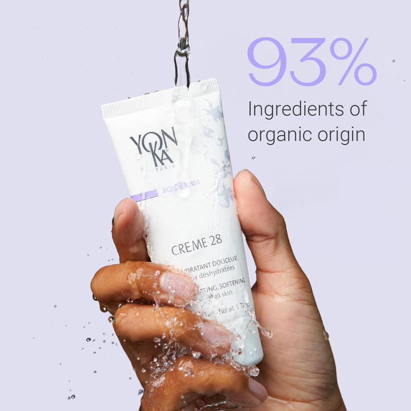 Yonka Crème 28 Daily Face Moisturizer | Soothing & Nourishing, Quintessence, Olive Oil & Vitamins C & E, For Dry & Dehydrated Skin, Hydrating & Softening, 1.79 fl oz