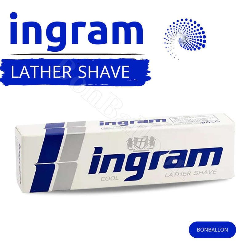 [Australia] - Lather Shave Cool Ingram Shaving Cream Tube 60g Glycerin Coconut Oil Made In Egypt (4 Pack = 8.47 oz / 240 gm) 