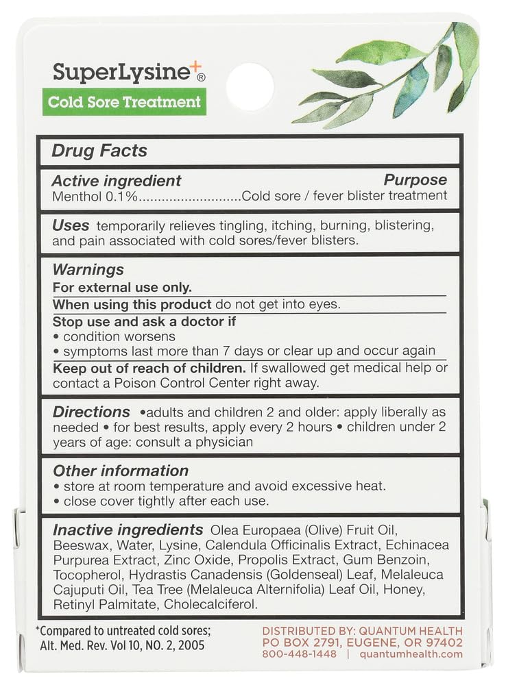 [Australia] - Quantum Health Super Lysine + Cream (1x7 GM) 