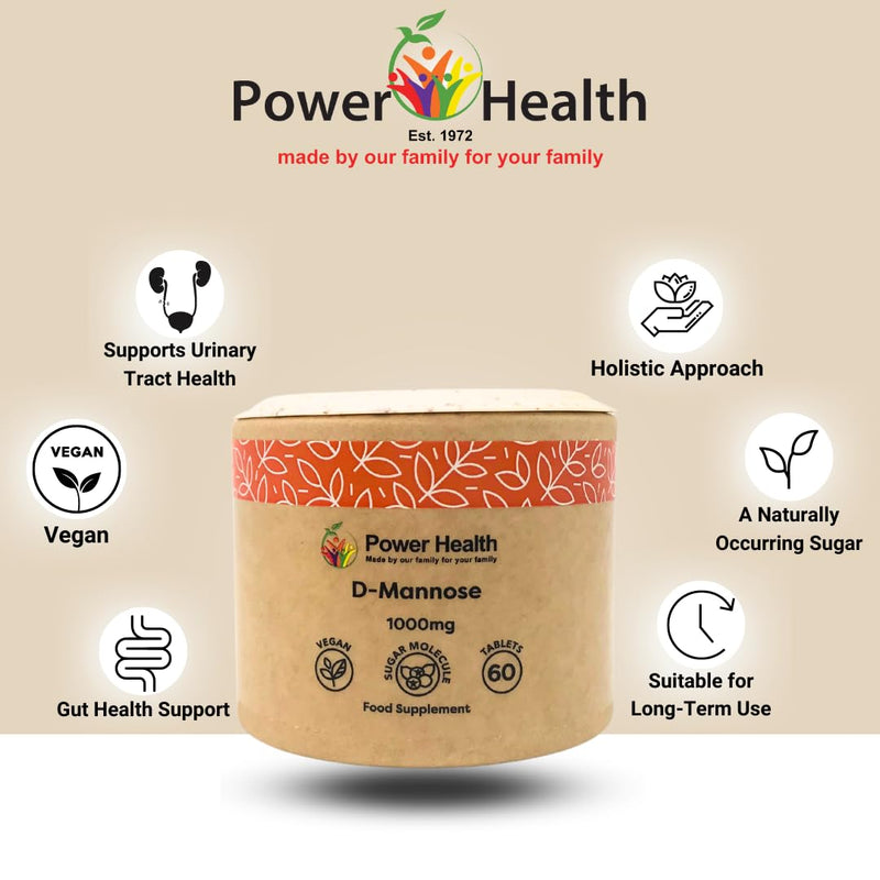 Power Health D-Mannose 1000mg 60 Tablets