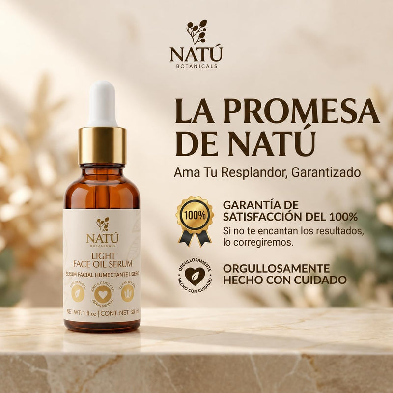 Hydrating Light Face Oil Serum for Oily & Combination Skin - 1 fl oz | No Buildup, No Clogs, No Greasy Feel - Facial Oils with Tea Tree, Coconut Oil & Vitamin E from Sweet Almond 1 Fl Oz (Pack of 1)