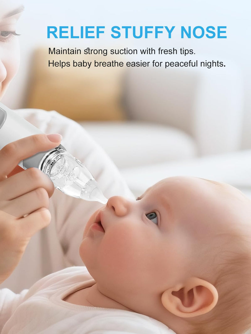 [Australia] - Nasal Aspirator Replacement Parts Compatible with GROWNSY/ X-Bosak / HEYVALUE Nose Sucker for Baby & Toddlers, Suction Chamber and 6pcs Silicone Tips Replacement Kit 1 chamber & 6 tips 